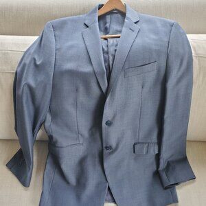 Calvin Klein Men’s Wool Jacket, Navy Blue. Excellent Condition. 42L Slim